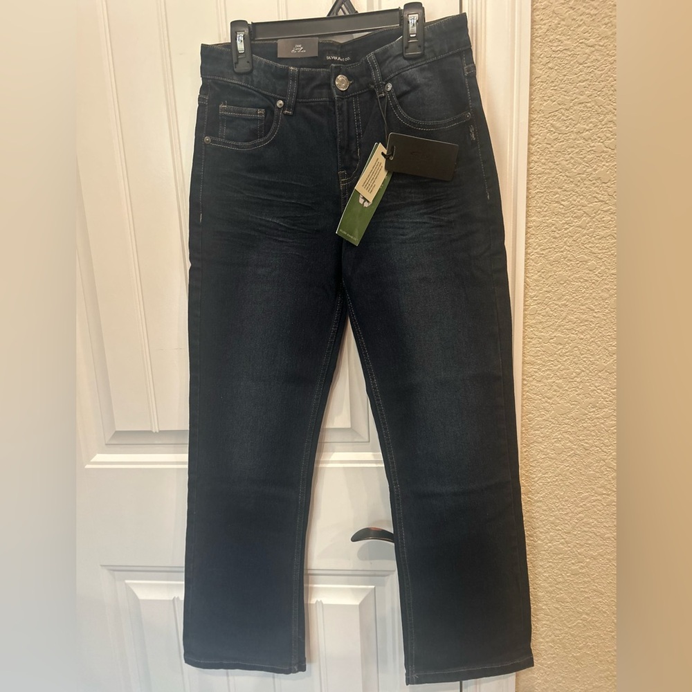 Silver Jeans Deep Indigo Relaxed hip and thigh Bootcut Jeans